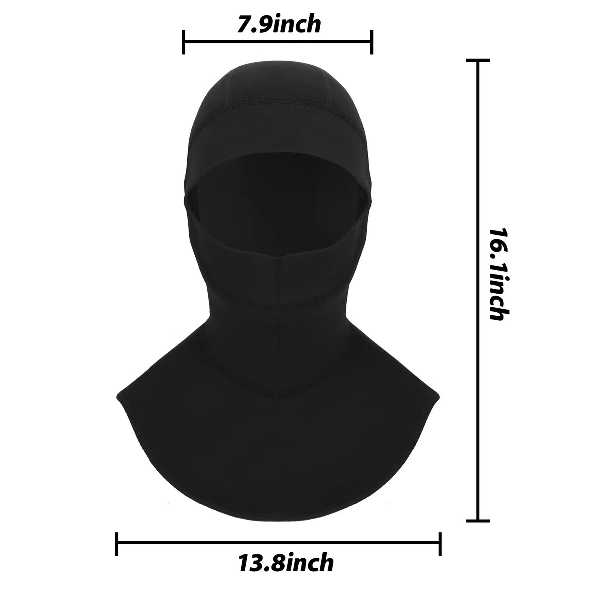 RUIXIA Cagoule de Plongée en Néoprène 3mm Cagoule de Plongée Thermique Unisexe Bonnet pour Plongée Natation Surf Protection Tête et Cou Chapeau de Plongée UPF50 + Protection Solaire