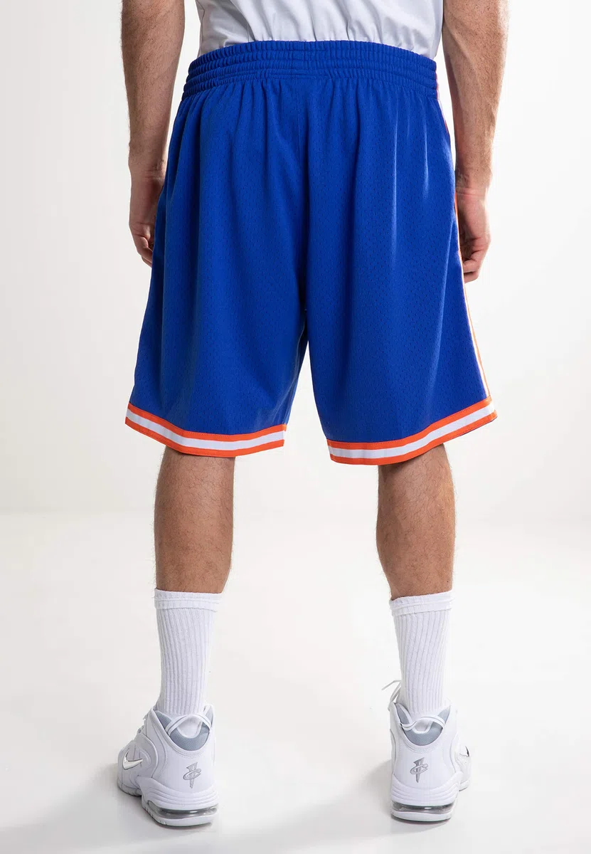 Mitchell & Ness - Short NBA New York Knicks 1991-92 Swingman Road Bleu pour Homme