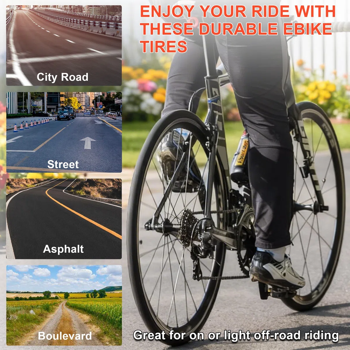 2-Pack 700x28C Tuyau de Vélo, 700C Pneus et Chambres à Air pour Vélos de Route, Remplissage Repliable Pneus de Vélo pour de Trajet Urbain (FR)