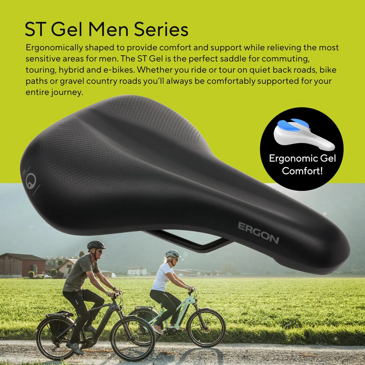 Ergon St Gel Homme Selle de Vélo