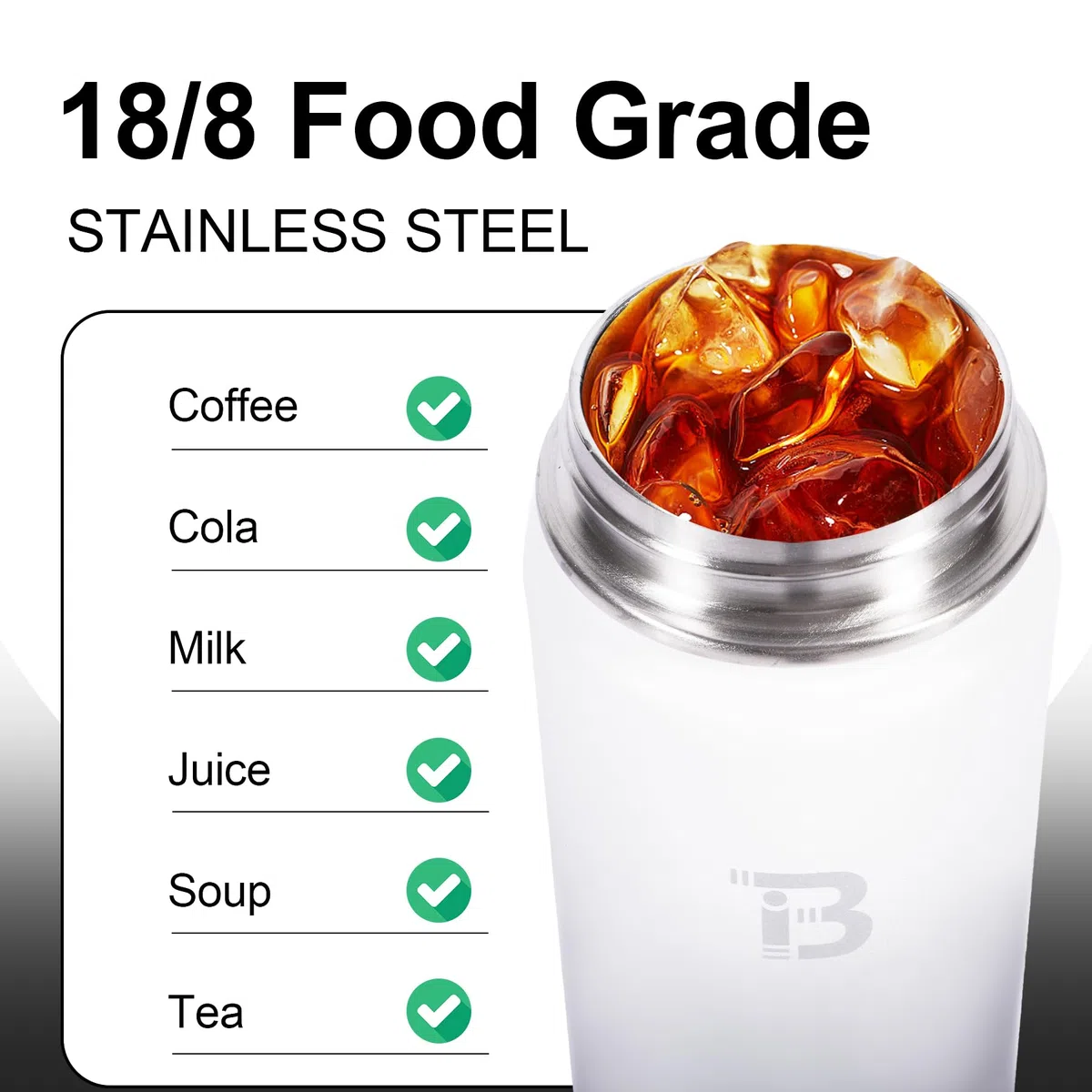 TOPBADE Gourde en acier inoxydable de 1 l, avec couvercle à paille et couvercle Chug, 1000 ml, double paroi, anti-fuite, avec poignée en paracorde amovible, pour l'école, le fitness, l'extérieur, le