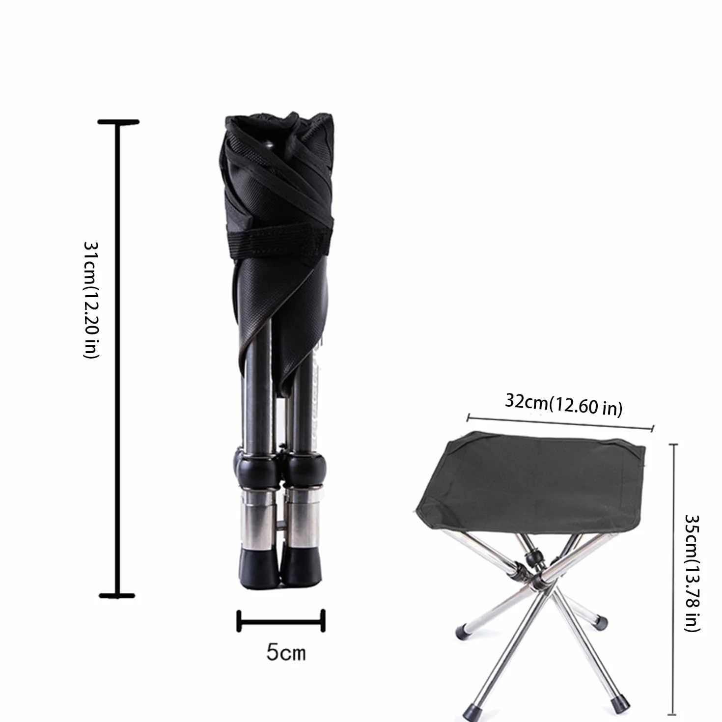 ge Tabouret Pliant Ultra léger pour Camping, Concerts, pêche, randonnée
