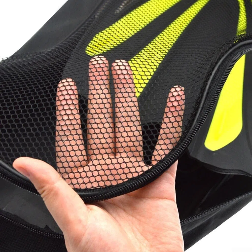 Sac de Sport Extra Large en Maille pour équipement de plongée avec Tuba Natation Sac en Maille avec bandoulière pour plongée sous-Marine Palmes de plongée Noir