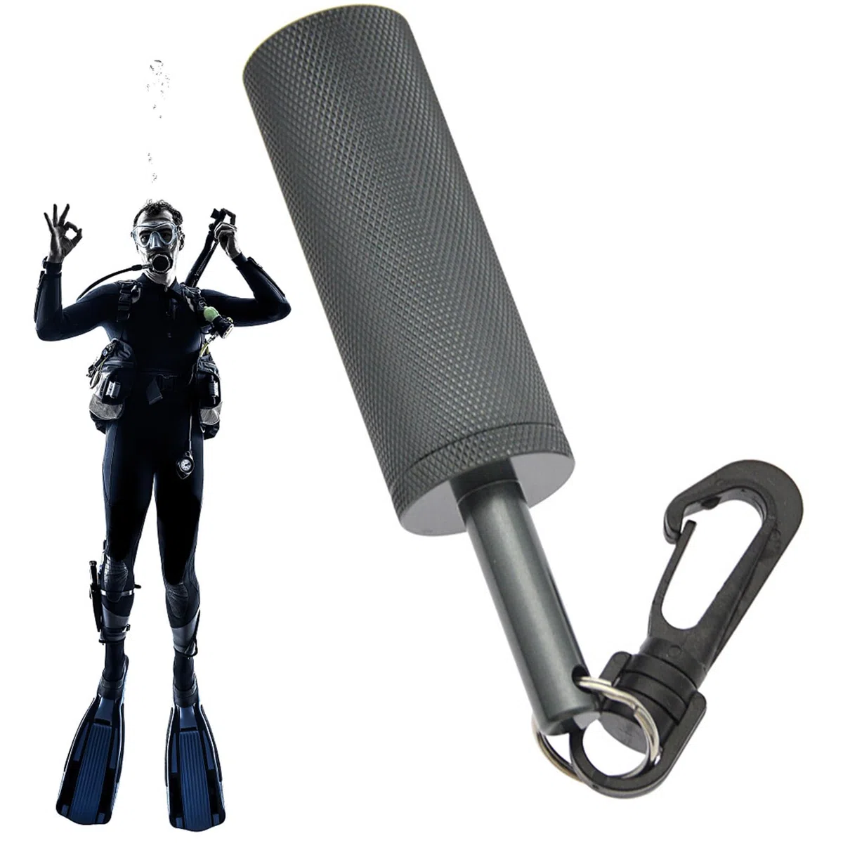 Hochet de plongée | Hochet de plongée sous-Marine en Alliage d'aluminium Cloche de Signal de plongée Dispositif de Communication sous-Marine pour la plongée - Sécurité de plongée améliorée