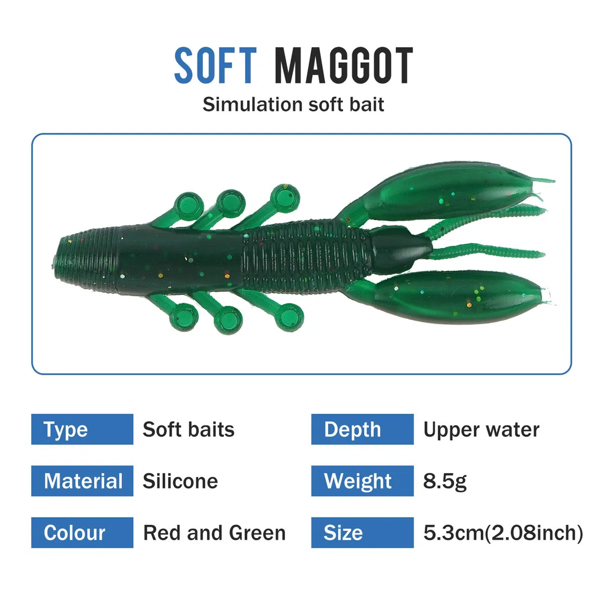 Leurres de pêche Kit avec Boîte à Outils Portable, RoseFlower 146 Pièces Flottante Set Appât de Pêche Hameçons Basse Accessoires avec Spinnerbaits, Plastique vers, Minnow, Grenouille, Baits