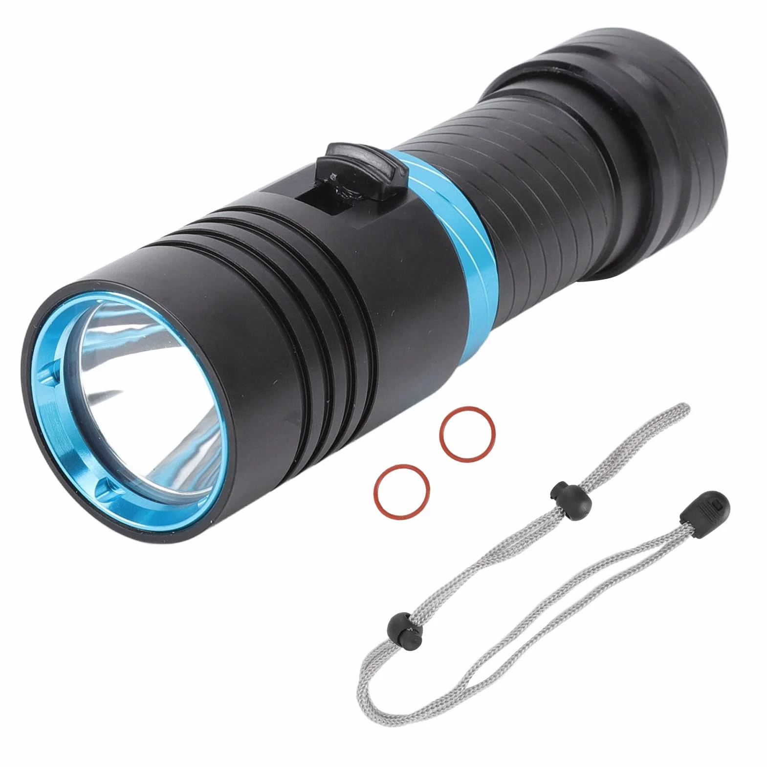 Lampe de Poche de Plongée 5000LM, IPX8 100m sous l'eau, Gradable à L'infini, Perles LED L2, Lampes de Plongée sous-Marine avec Boîtier étanche, Large Gamme D'applications