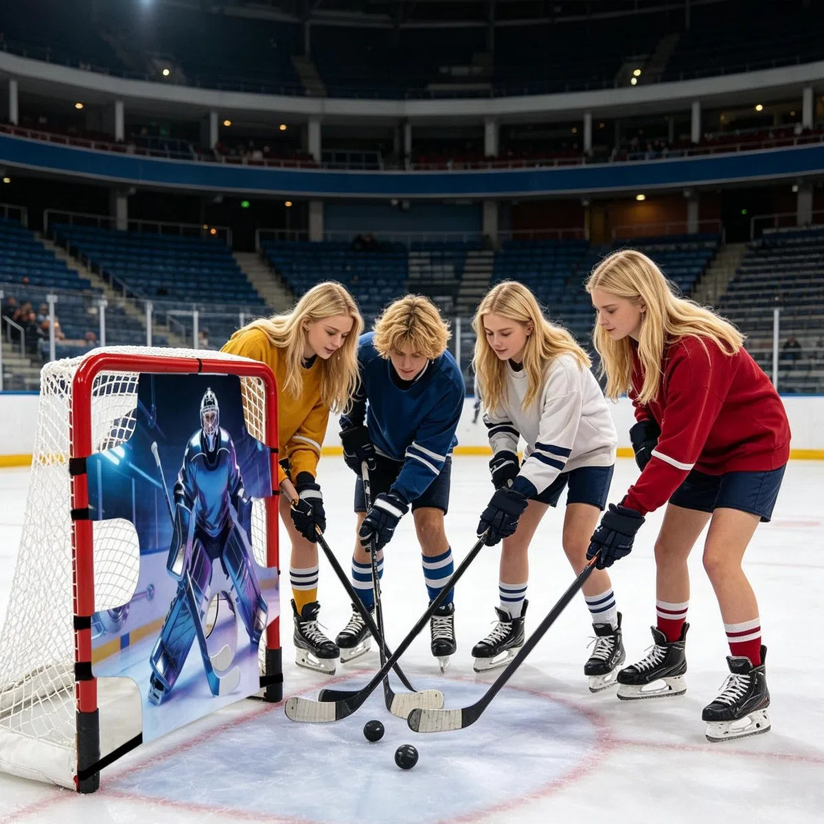 Générique Bâche de Hockey | Tapis d'Entraînement à | Équipement d'Entraînement de Hockey - Convient aux Filles Garçons et Adultes pour Utilisation en Intérieur sur Terrain Sol Extérieur