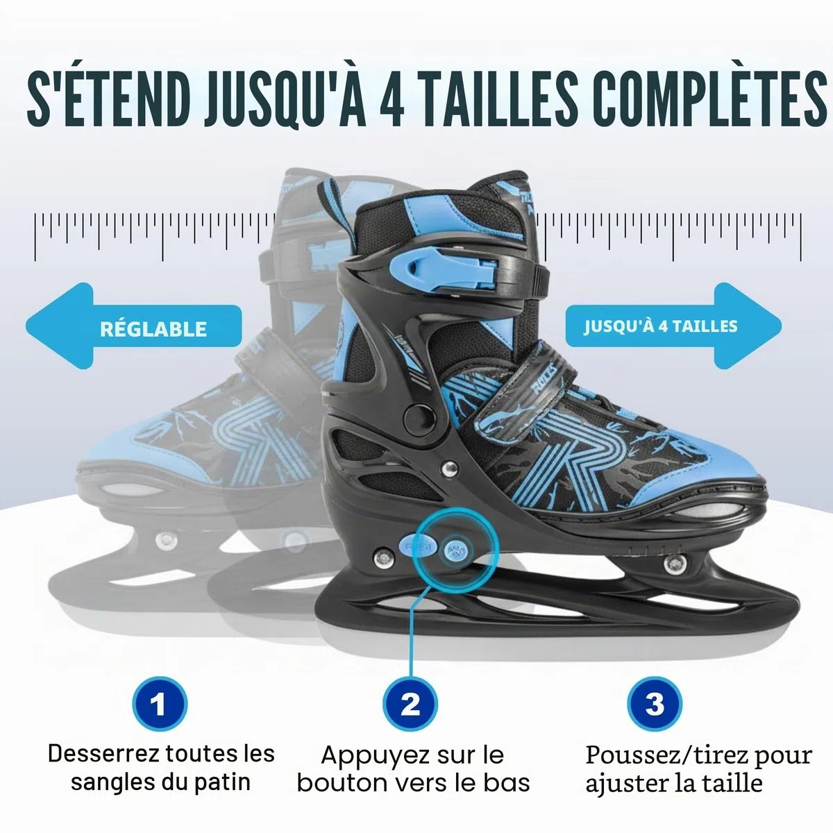 Roces Jokey Ice 3.0 Garçon Patins à glace - Ice Skates pour Enfant