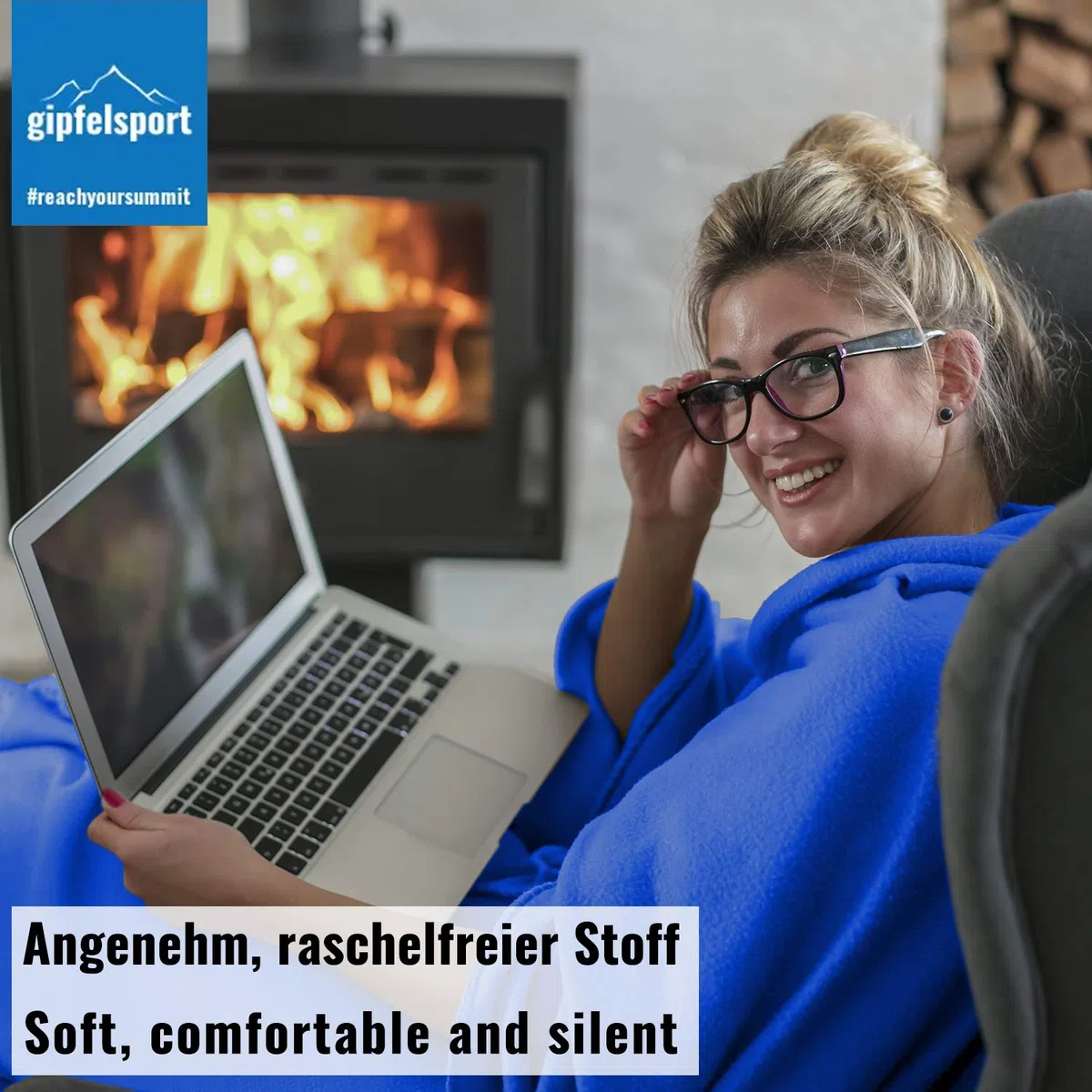 Gipfelsport Sac de Couchage d’Été en Microfibre pour Le Camping Utilisable comme Couverture - Léger, Petit, Rectangulaire