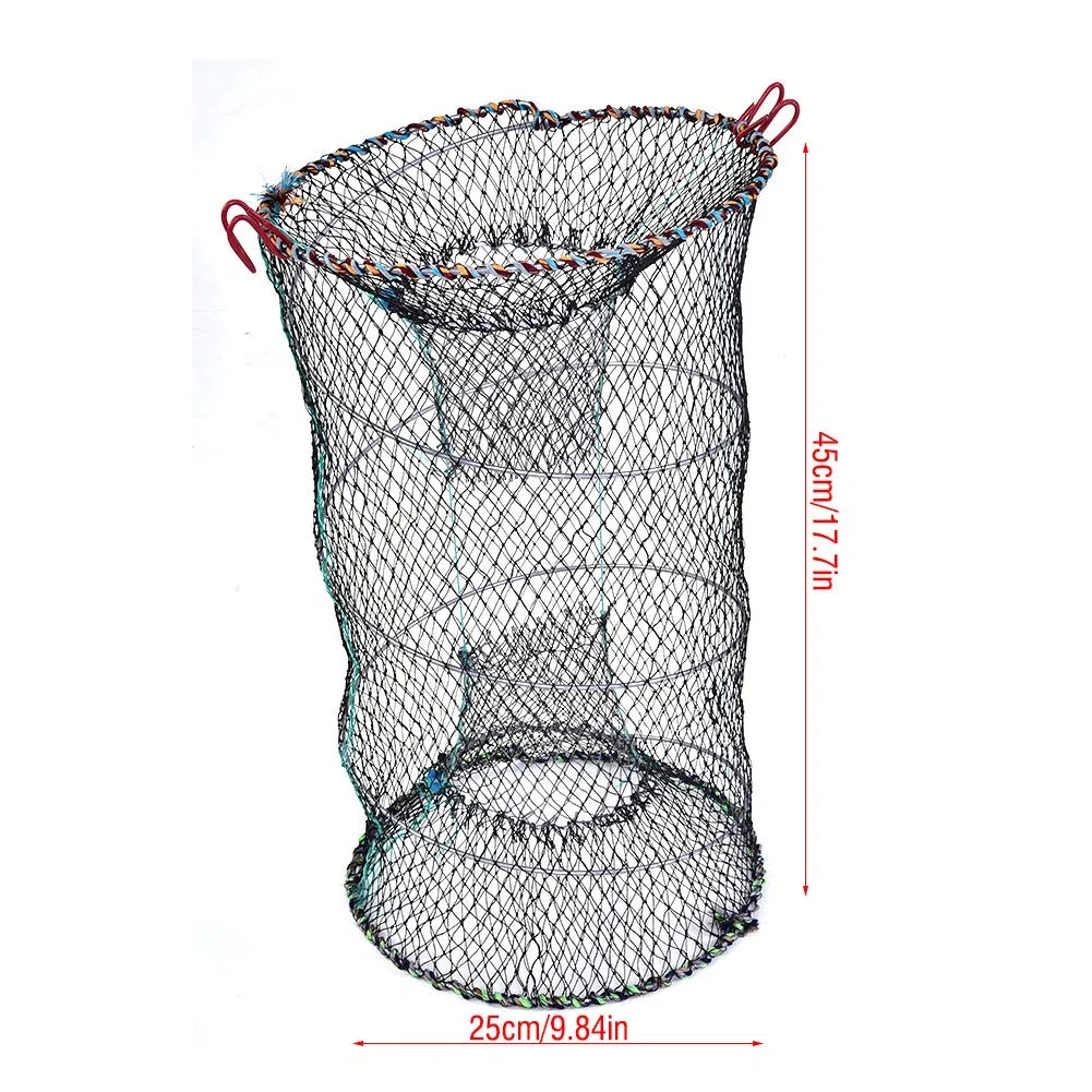 Piège à crabe, piège à langoustes, pour poissons-appâts, plié, diamètre 25 cm