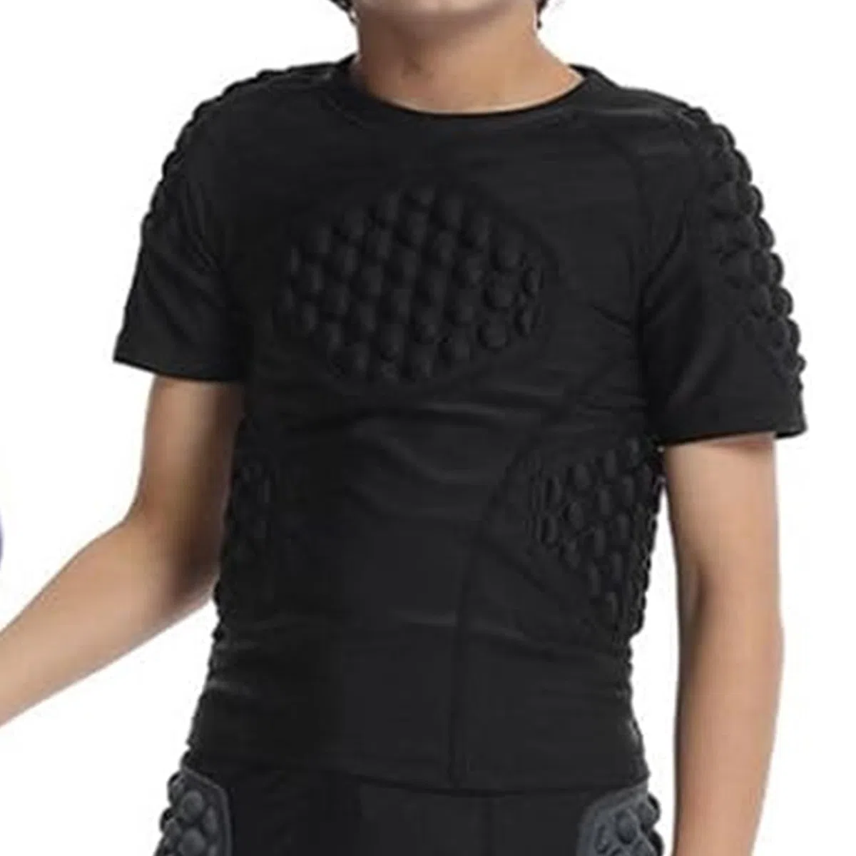Protecteur de côtes de Football pour garçons rembourré, protège-Poitrine de Baseball pour Jeunes | Chemise de Protection rembourrée côtelée de Baseball,Chemises rembourrées pour à Manches
