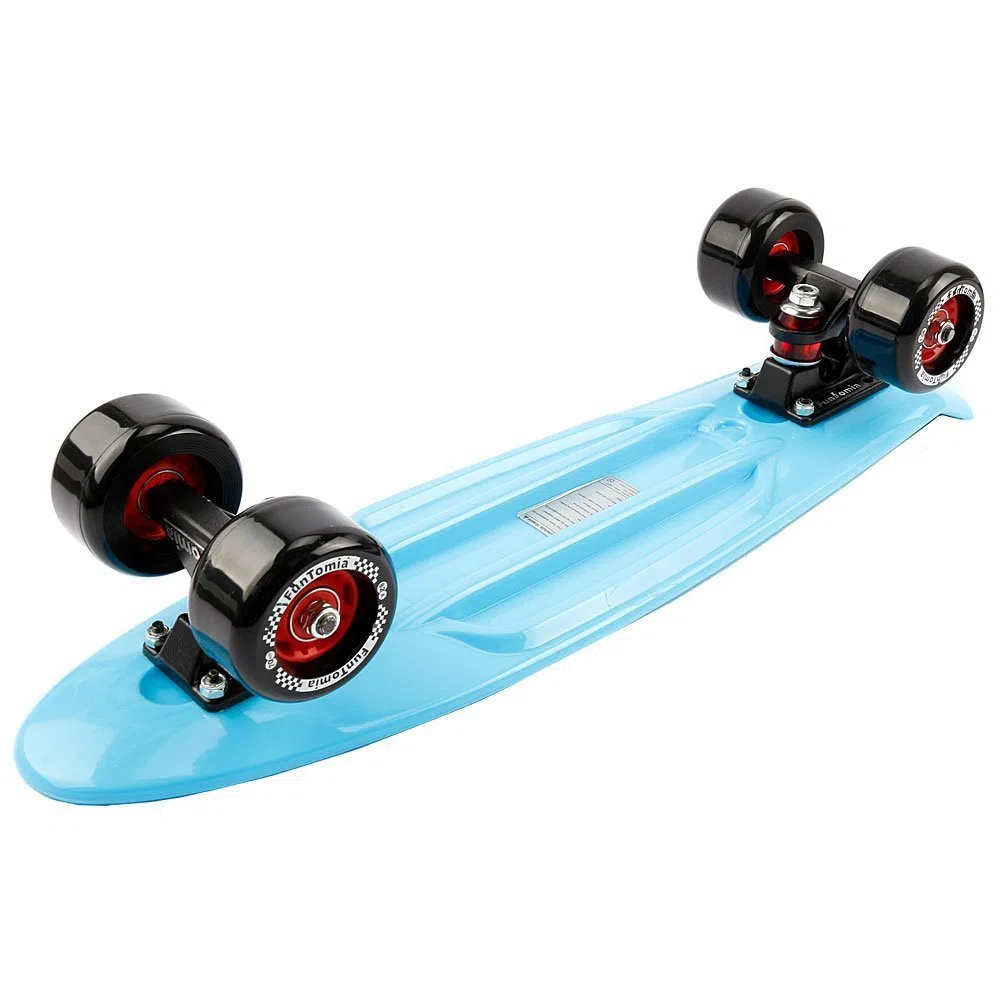 FunTomia® Planche à roulettes Big Wheel Mini-Skateboard 57cm - avec roulements ABEC-11 - Style Retro Cruiser en Plastique