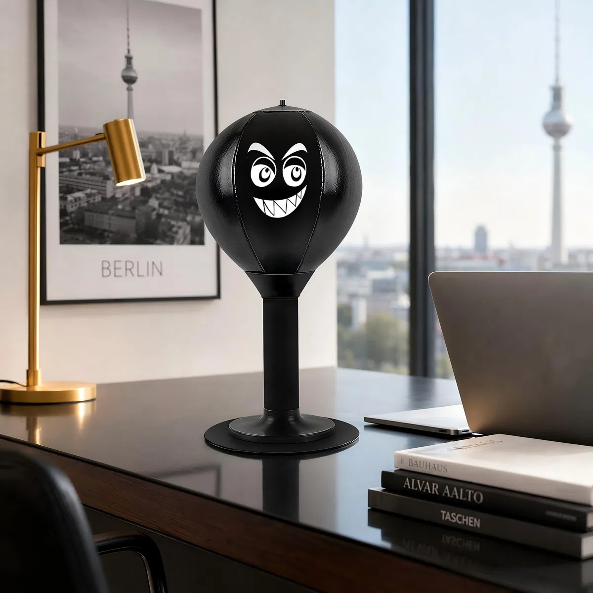 Punching-ball de bureau, Sac de frappe de bureau autonome avec ventouse, Rage Bag Sac de frappe de bureau mini pour l’activité à la maison et au bureau pour réduire le stress