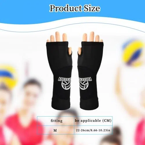 Lot de 2 Paires de Manchette Bras de Volleyball, Coudières de Volleyball Adolescent, avec Rembourrés, Trou de Pouce, pour Les Femmes, Filles, Adolescents