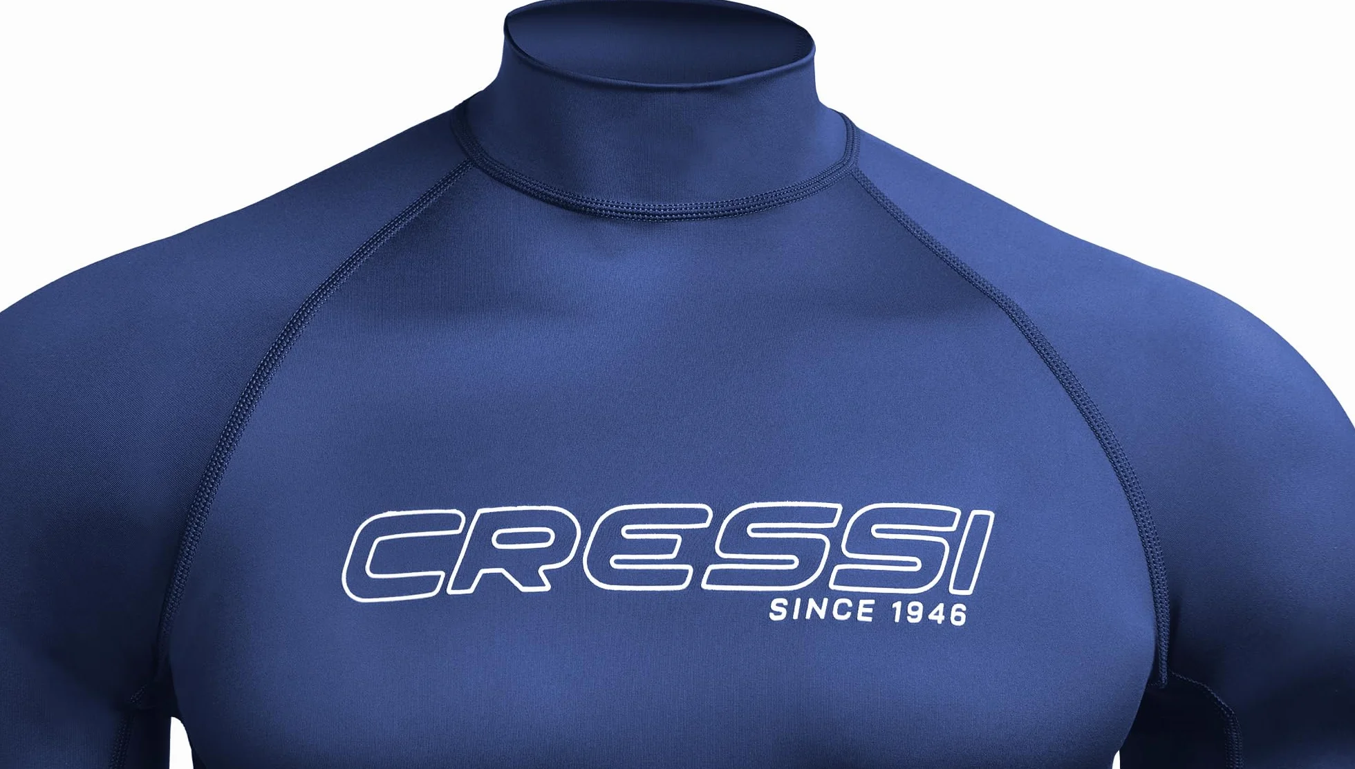 Cressi Depuis 1946 - Sentinel Man - Rash Guard Manches Courtes Protection Solaire UPF 50+ Séchage Rapide Natation Surf Plongée Pêche Plage Piscine et Sports Nautiques - Homme