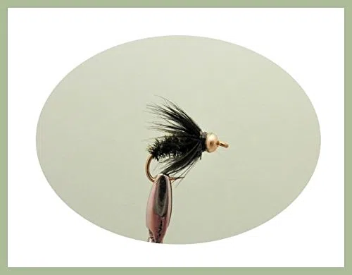 Troutflies UK Nymph Flies Assortiment de 24 nymphes tête dorée pour pêche à la truite 8 variétés 10/12