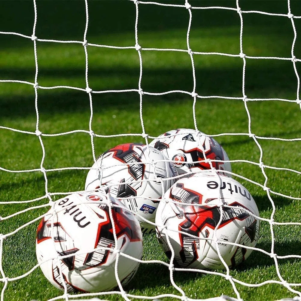 Filet de But de Football 2,4 X 1,8 m Filet de Poteau de Football en Polyéthylène sans Cadre pour Cours de Récréation et aux Parcs Familiaux