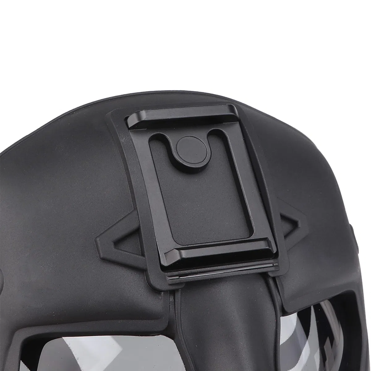 Masque tactique, masque de protection pour paintball avec visière complète en forme de tête de mort pour jeux de tirs, Halloween, cosplay, déguisement, fête - Noir (B)