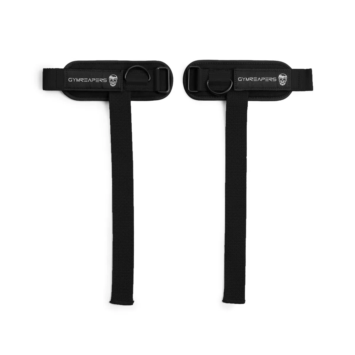 Gymreapers GripLink Sangles d'haltérophilie avec anneau en D robuste avec poignée en silicone antidérapant, support réglable pour soulevés de terre, levage de puissance