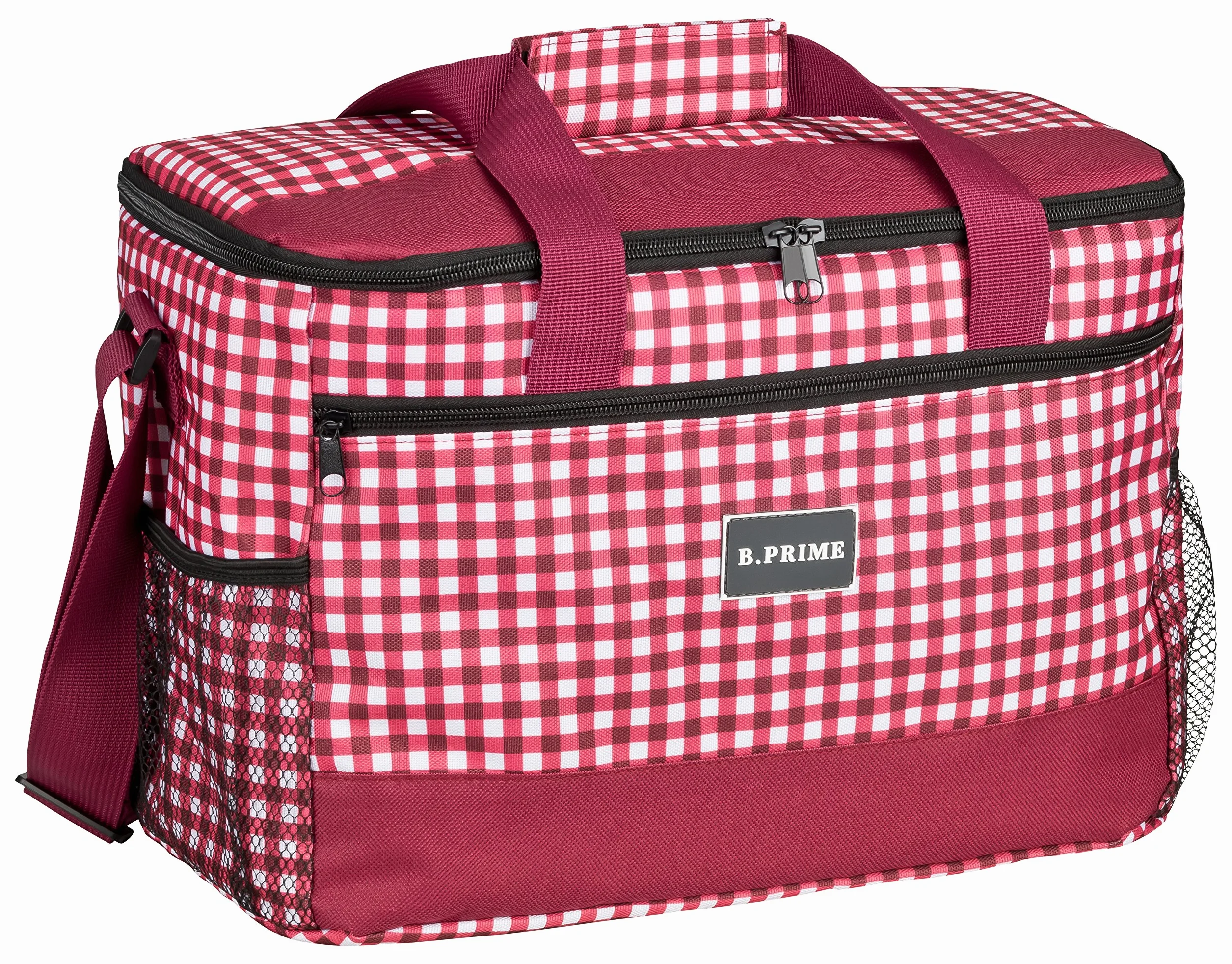 B.PRIME Sac Isotherme 20L Classic I 36x26x22cm I Glacière Souple Isotherme I Sac de Pique-Nique I Glacière Camping I Pique-Nique I Outdoor I Extérieur I Voyage I Courses I Auto I Différents Coloris