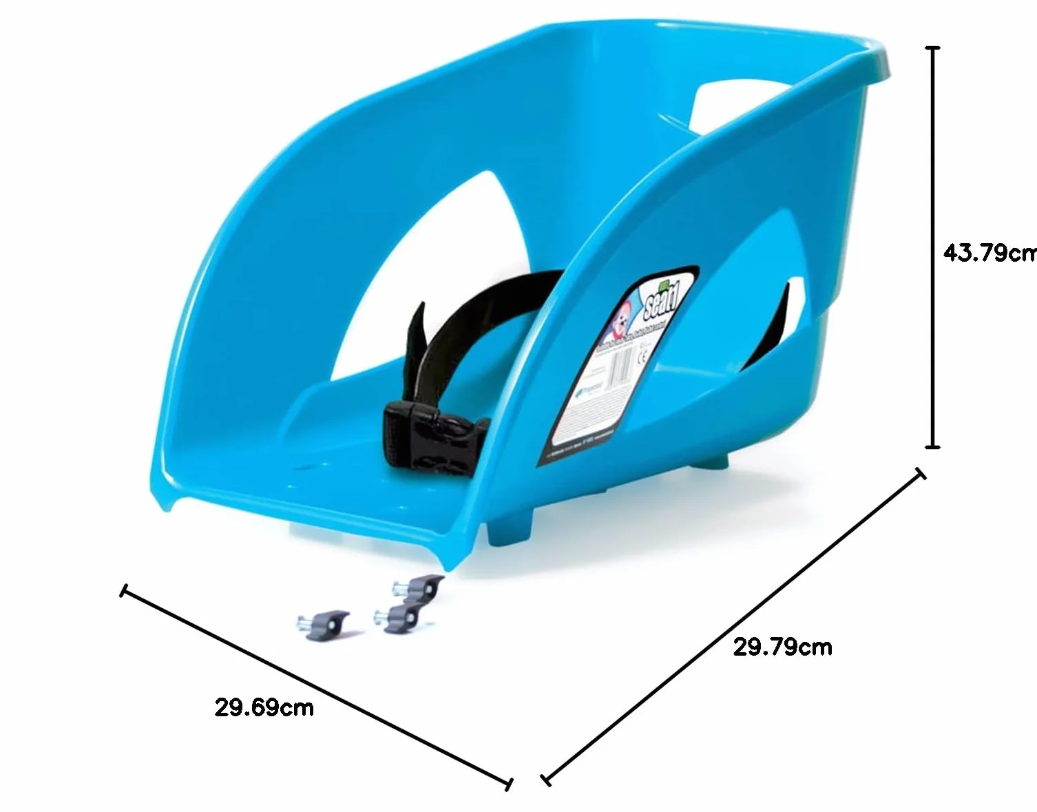 PROSPERPLAST Iseat1-b333 91.3 x 44.9 x 36.2 cm Assise 1 Chaise – Bleu (12 pièces)