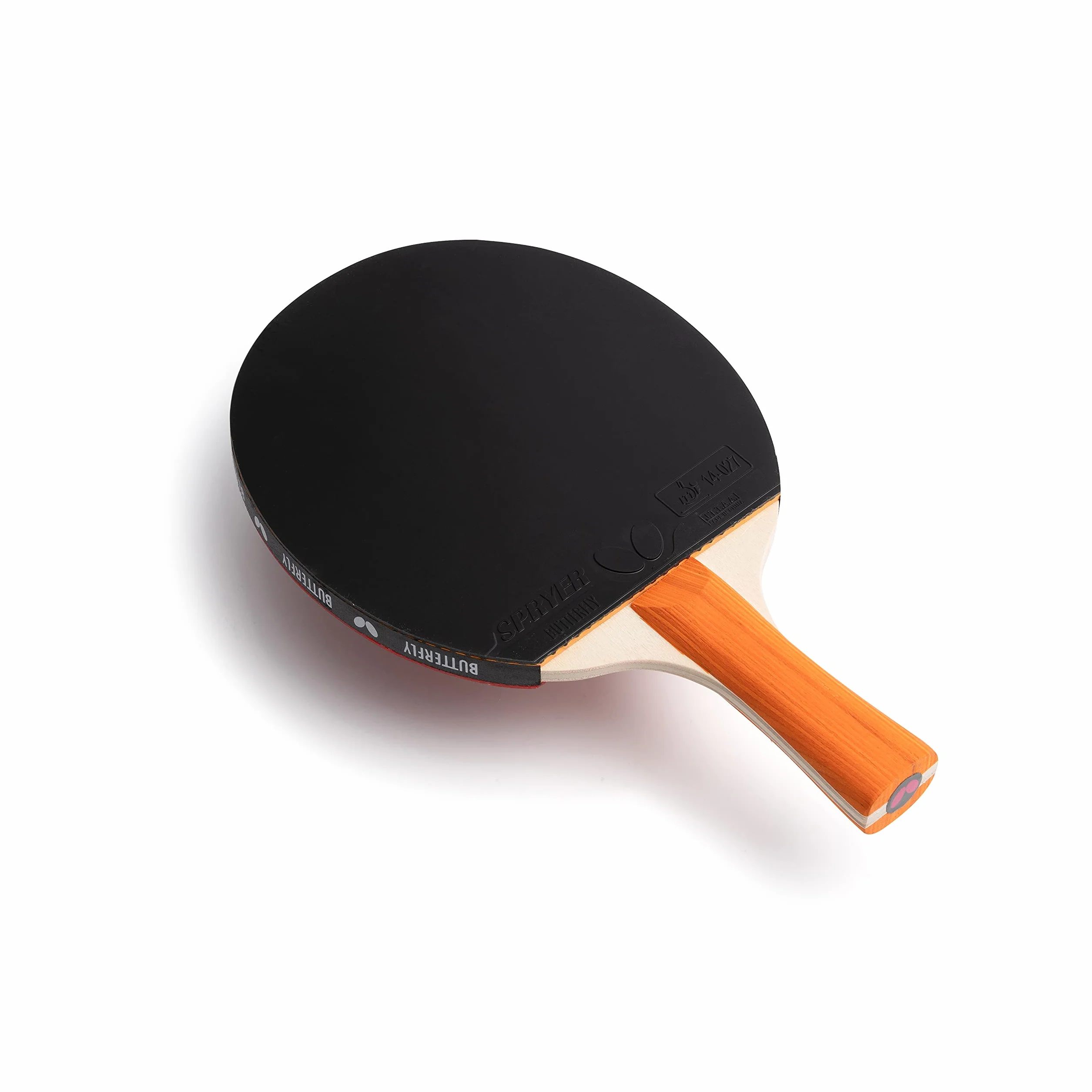 BUTTERFLY Raquette de Tenis de Table Comfort | Raquette de Tenis de Table Professionnelle pour débutants et Joueurs confirmés | Revêtements homologués ITTF Noir/Rouge | Surface adhérente