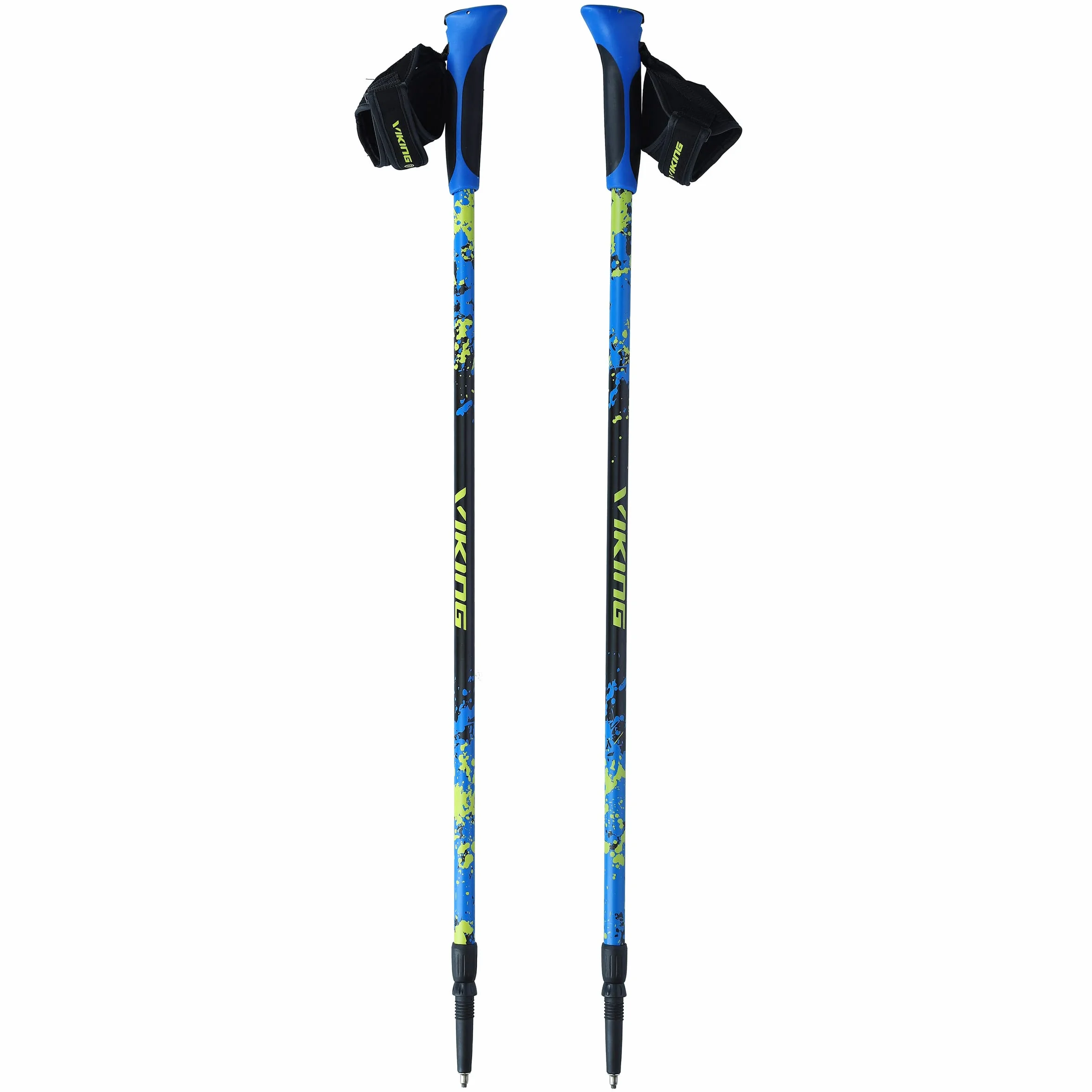 Viking Bâtons de Marche Nordique Pro (650/22/5190/15/UNI) Trekking, système Anti-Choc, Gant avec système à Clipser, Amorti, Aulminium, Ultra léger, uni