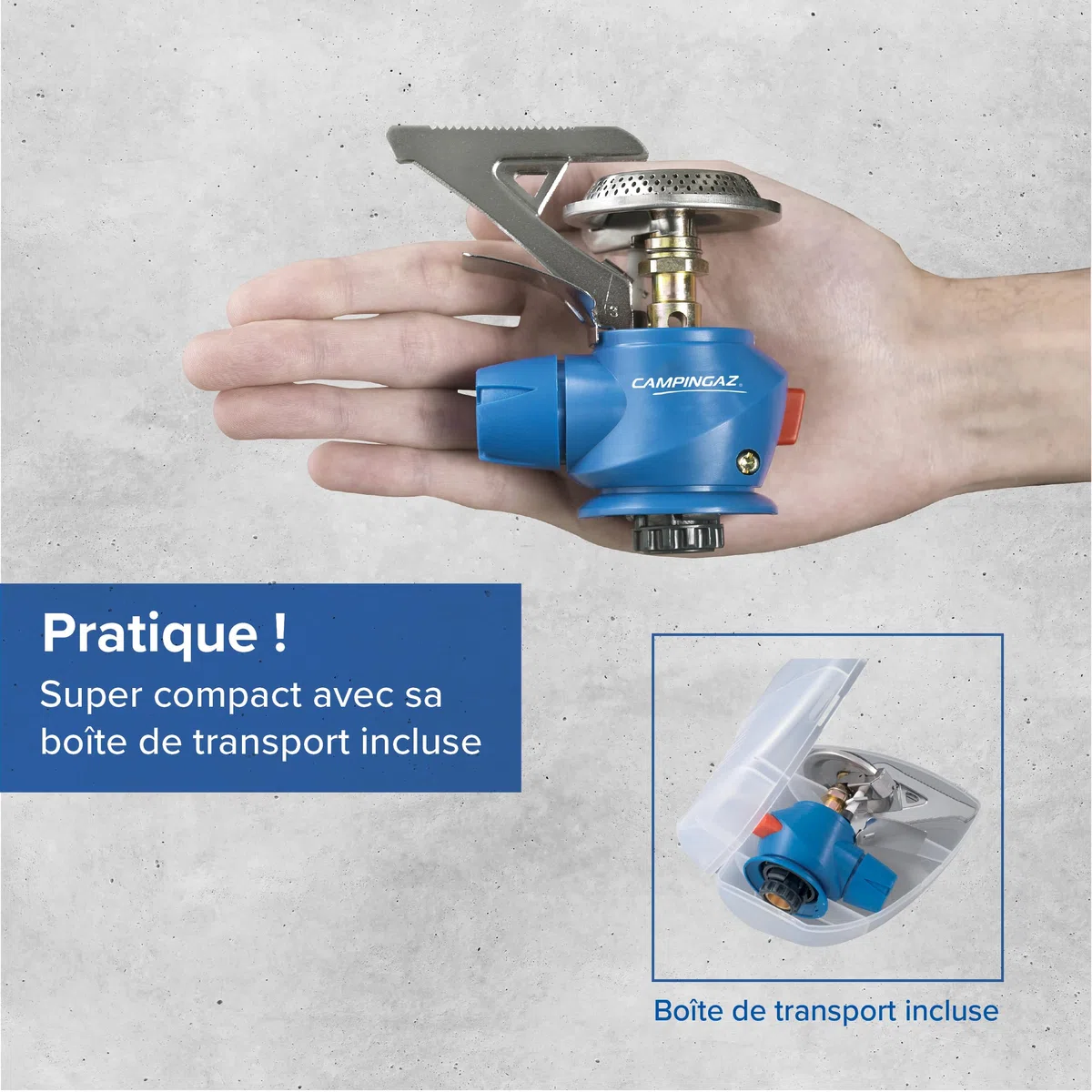 Campingaz Twister Plus PZ, Cuisinière à Gaz pour le Camping ou les Festivals, Manipulation Facile, Taille Unique, Bleu