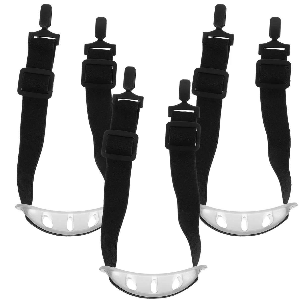 Housoutil Sangle De Menton Réglable pour Casque De Sécurité avec Boucle Élastique Protection Confort pour Travail Extérieur