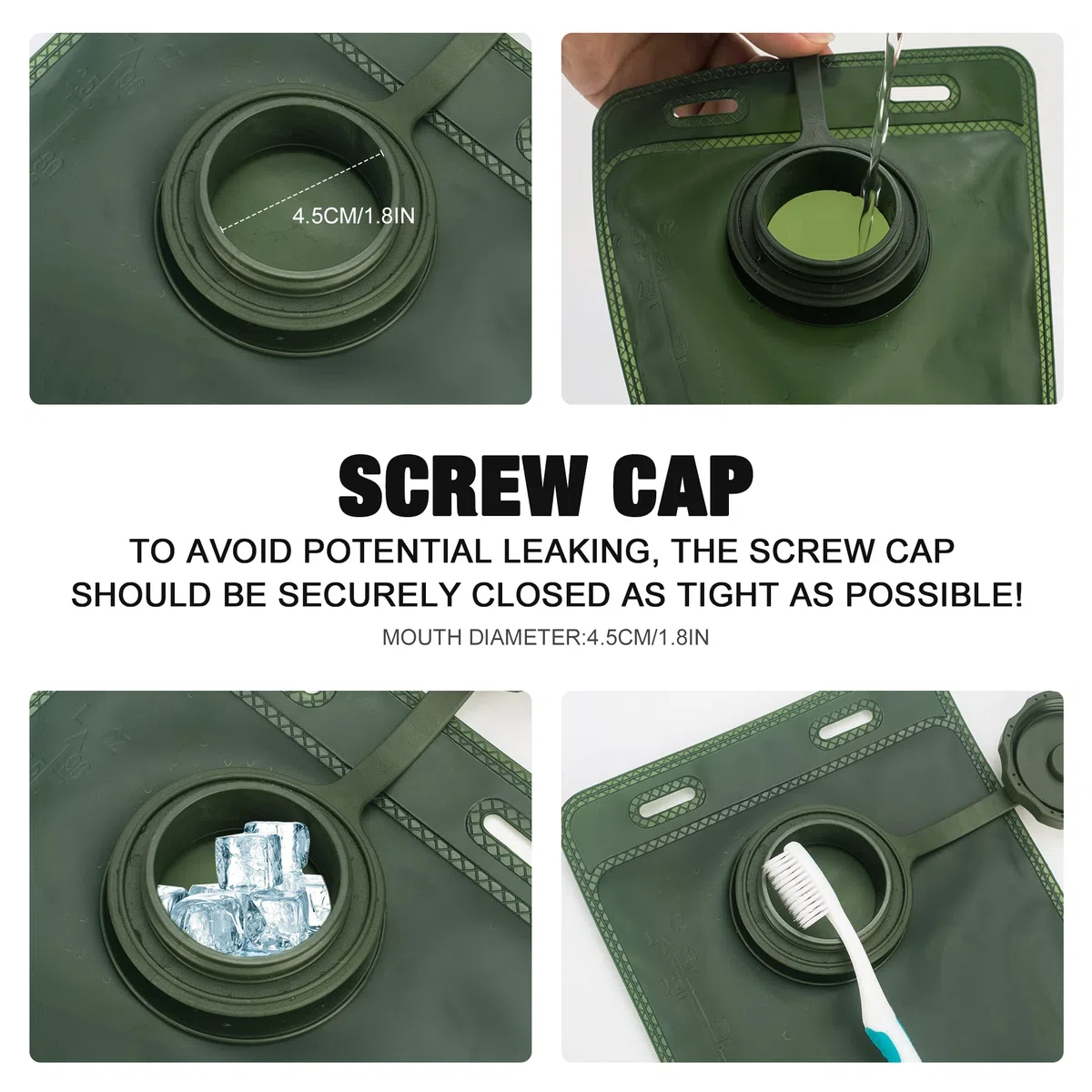 Mardingtop Sac à eau de 2,5 l - Qualité militaire - Réservoir d'eau idéal pour toutes les activités telles que le cyclisme, la randonnée, l'escalade, le camping