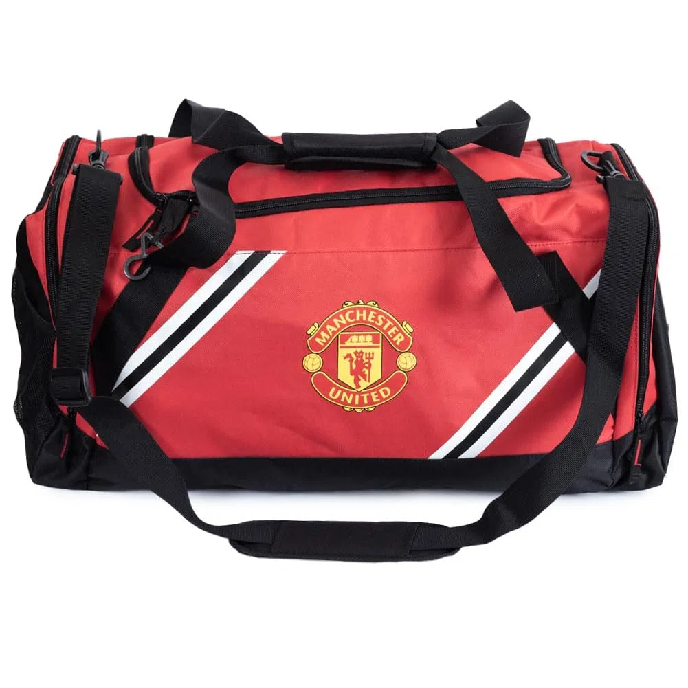 FOCO Sac fourre-Tout sous Licence Officielle Manchester United FC Core Stripe, Manchester United FC, Fourre-Tout