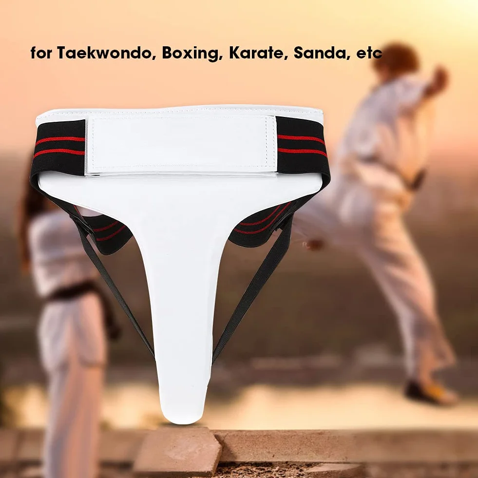 Protège-aine pour Femmes, ANGGREK Taekwondo Protège-aine pour Femmes Boxe Karaté Jockstrap Sanda Protecteur D'entrejambe(L)