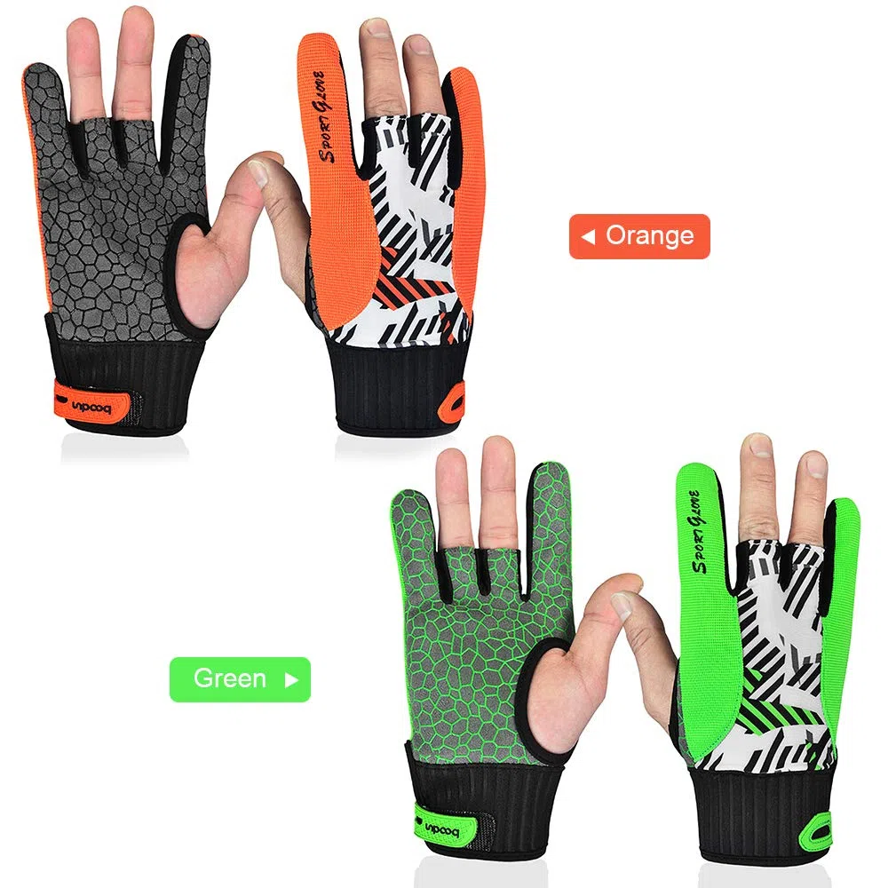 Karlak Gants de bowling Gants antidérapants respirants antidérapants protecteurs de pouce Gants de sport pour hommes et femmes