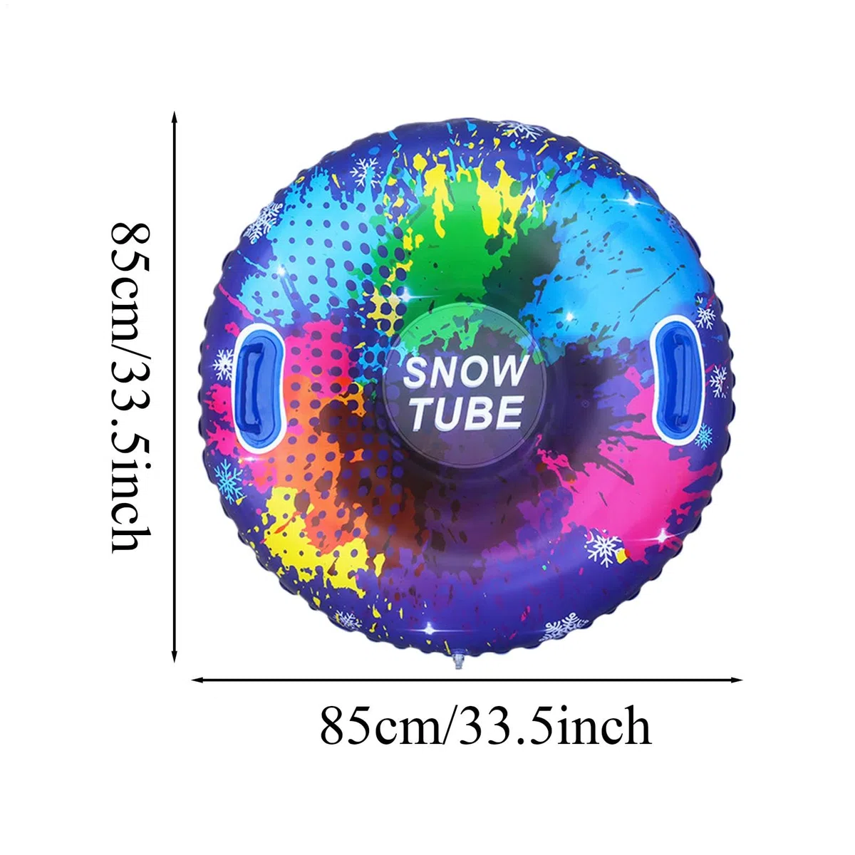 Traîneau Gonflable, Tube de Luge | de traîneau à Neige colorés pour Faire de la Luge avec poignées - Tubes à Neige de Conception Anti-basculement pour la Luge, pour Les, Les Adultes et