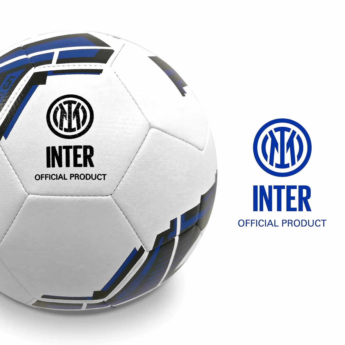 Mondo Sport - INTER Ballon de Football Cousu - Produit Officiel - Taille 5 - 400 grammes - 13642, TPU