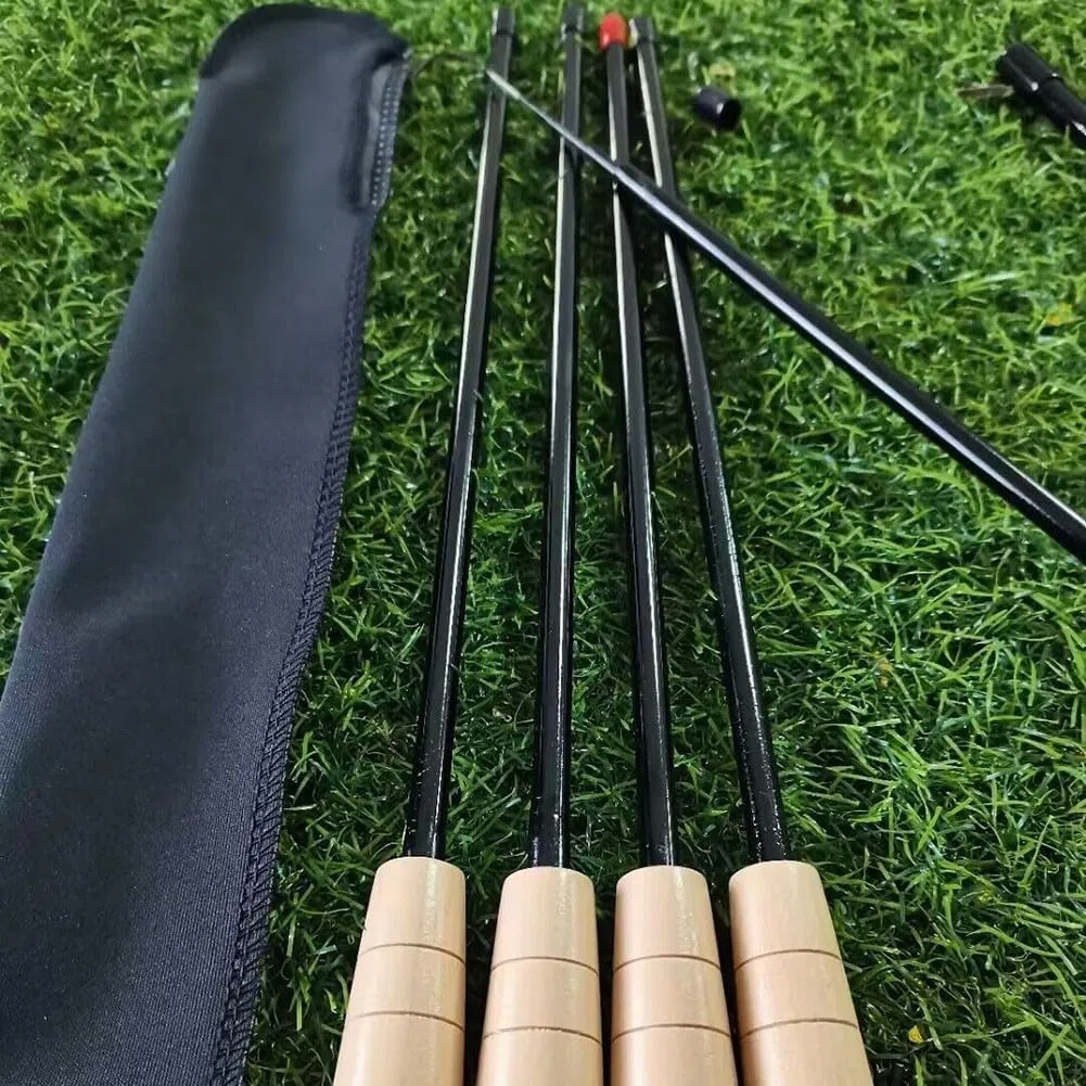Mini canne à pêche en fibre de carbone - Design compact portable - Pour les voyages et les aventures de pêche en plein air