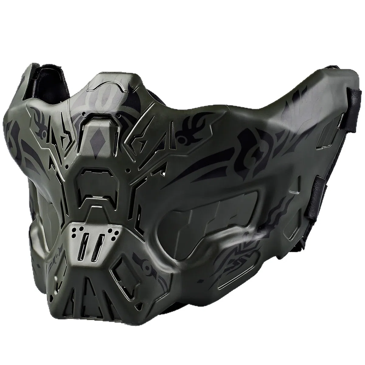 Airsoft Demi Visage Crâne Masques, pour Halloween Jeu De Rôles Paintball Jeu CS Tactique Equipement