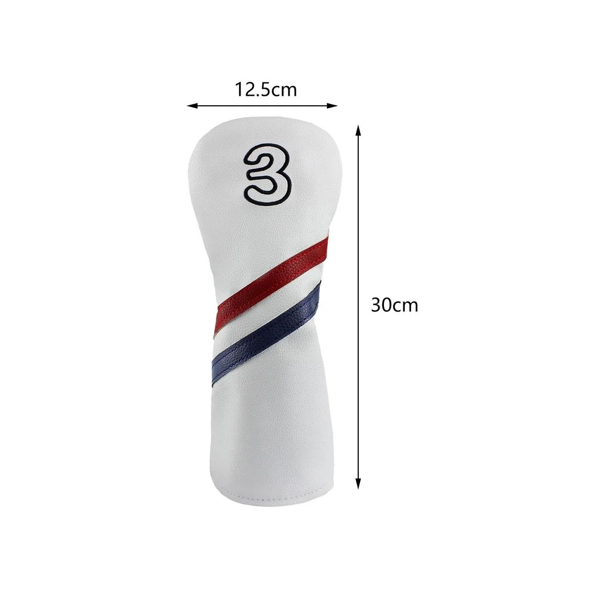 F Fityle Couvre-Chef de Club de Golf en Bois, Couvre-Chef en Cuir PU pour Femmes et Hommes avec étiquettes numériques, Housse de Protection, Accessoires de