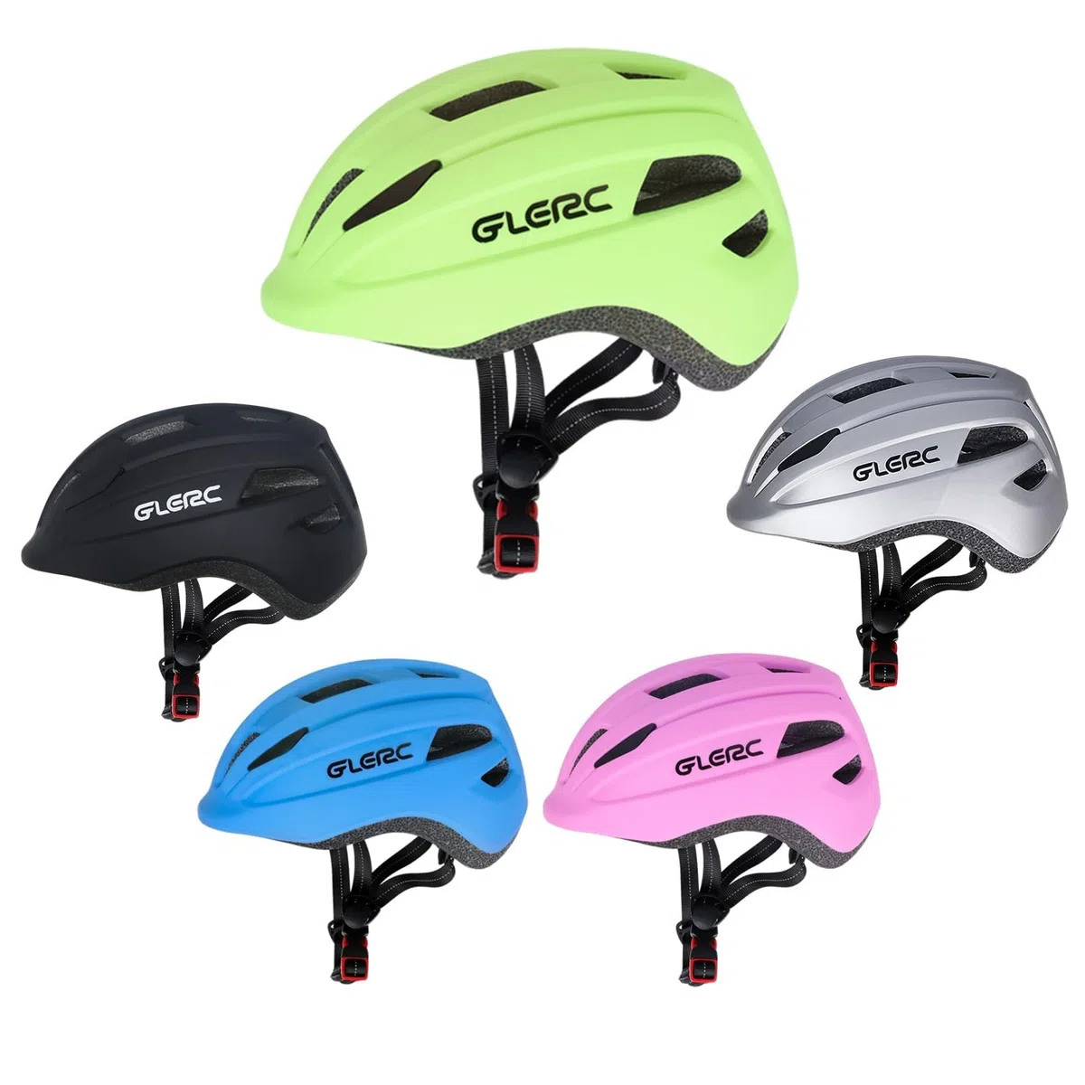 Glerc Casque multi-sport pour garçons et filles, pour le cyclisme, la trottinette, le skate et la planche à roulettes, taille S/M réglable avec système d'ajustement à cadran, design léger et flux