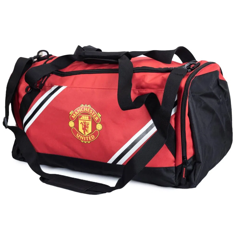 FOCO Sac fourre-Tout sous Licence Officielle Manchester United FC Core Stripe, Manchester United FC, Fourre-Tout