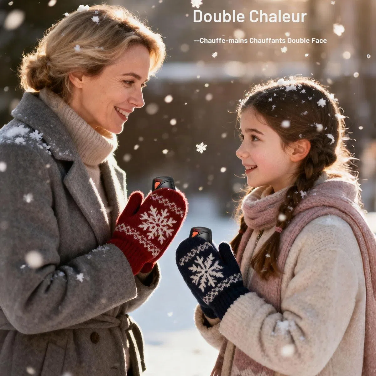 COTOP Chauffemains Rechargeables - 2 Chauffemains Électriques 14000 mAh avec Étui de Charge - 3 Niveaux de Chauffage Jusqu'à 36h - Charge Rapide - pour Plein Air, Camping - Cadeaux Hommes Femmes