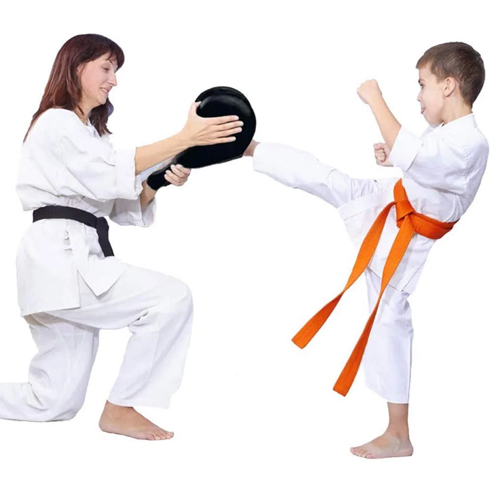 Lot de 2 Raquettes de Taekwondo Double Kick Cibles Durables - Pads de Boxe Solides pour Arts Martiaux - Pads de Poing pour Karaté, Kickboxing, MMA - Pratique pour Enfants, Jeunes et Adultes