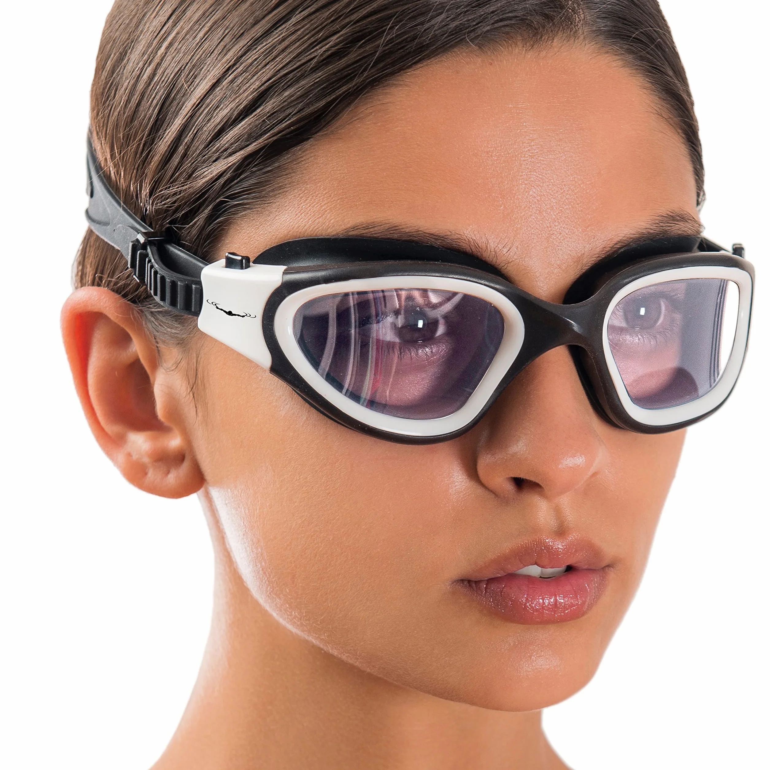 AqtivAqua Lunettes de Natation, DX Lunettes Piscine à Champ de Vision Large pour Adultes Hommes Femmes, Anti-Buée Étanches