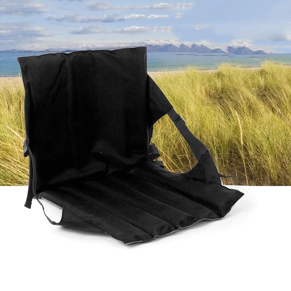 Coussin de Tribune avec Dossier - Coussin Siège Pliable avec Dossier,Protège-Siège Pliable avec pour Camping, Pêche, Extérieur, Voiture, Randonnée, Concerts, Bureaux