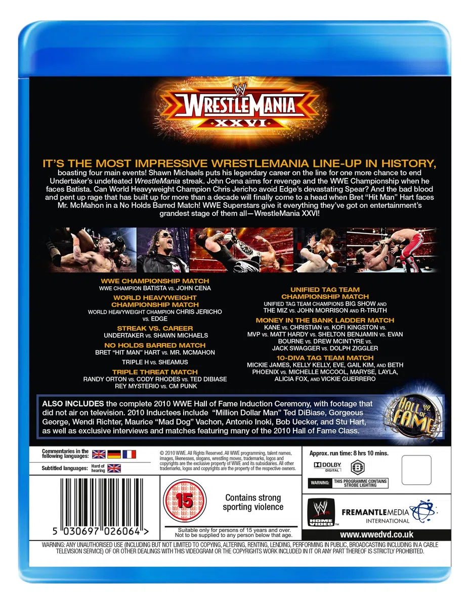 Wrestlemania 26 [Blu-ray]