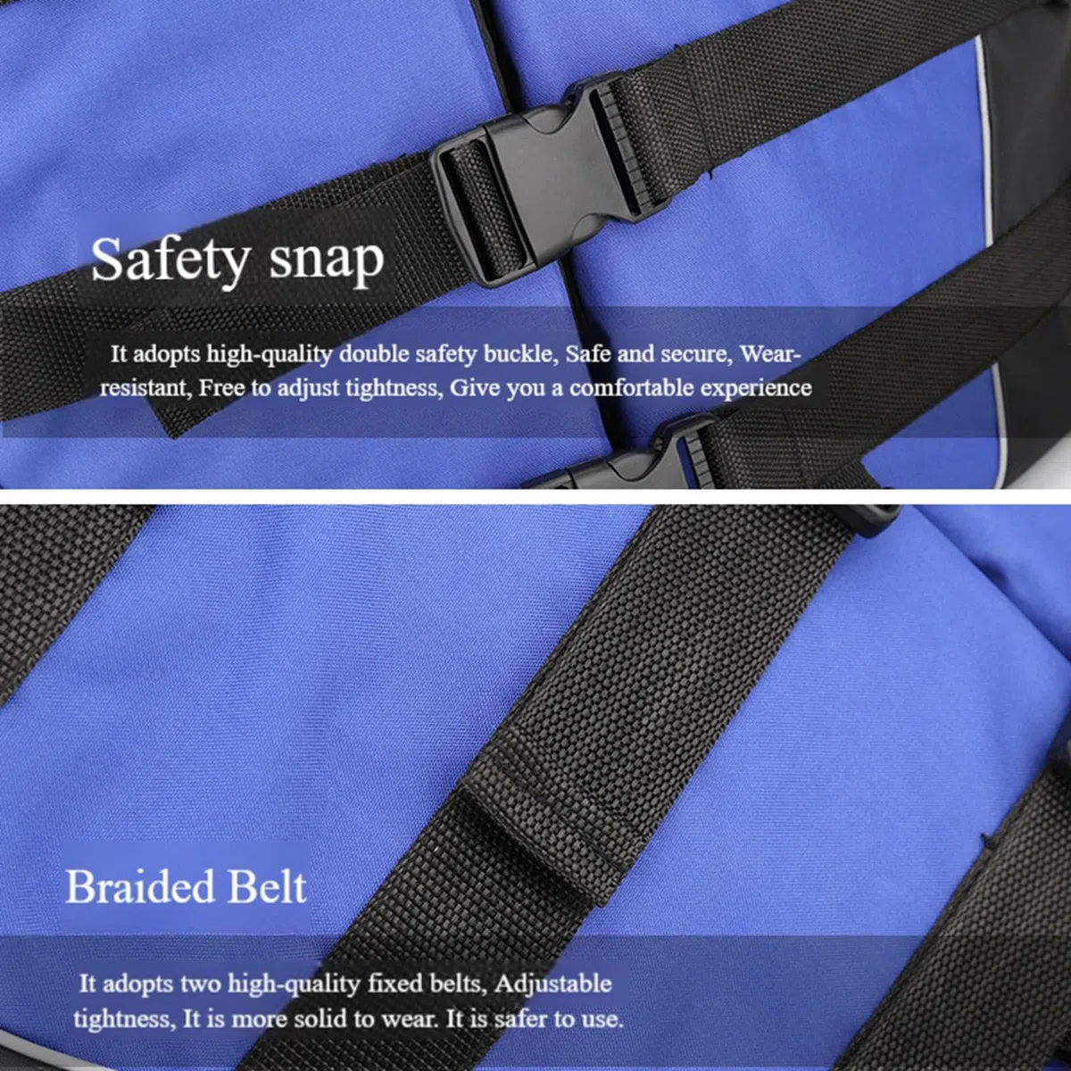 Veste de Kayak Réglable Adulte avec Fermeture Éclair, Veste Portable pour la Dérive, le Surf, la Pêche et tous Sports Nautiques