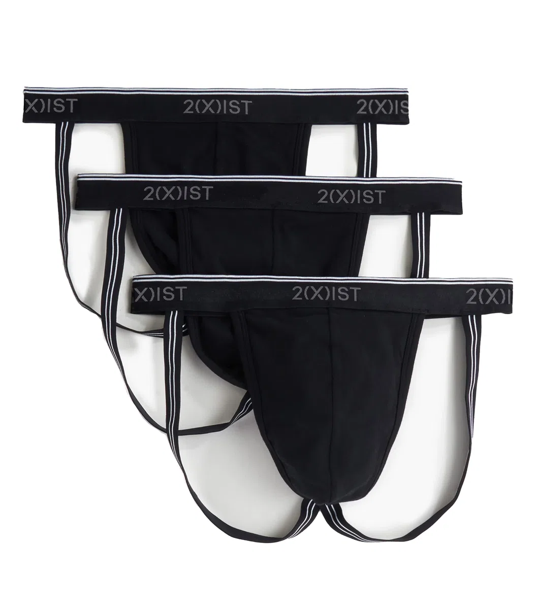 2(X)IST Men's Cotton Stretch Jock Strap 3-Pack Jock Strap