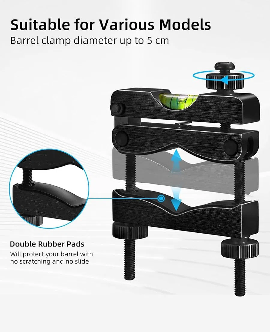 Paike Kit de Mise à Niveau pour Lunette de visée, Niveau de Montage Robuste avec Bulles magnétiques universelles, Black