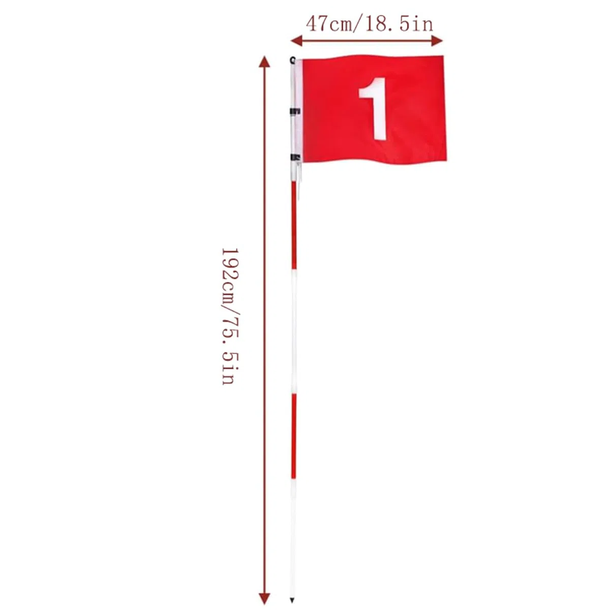 Ensemble de drapeaux de golf avec trou pour putter des drapeaux verts et une tasse de trou portable pour cour et jardin