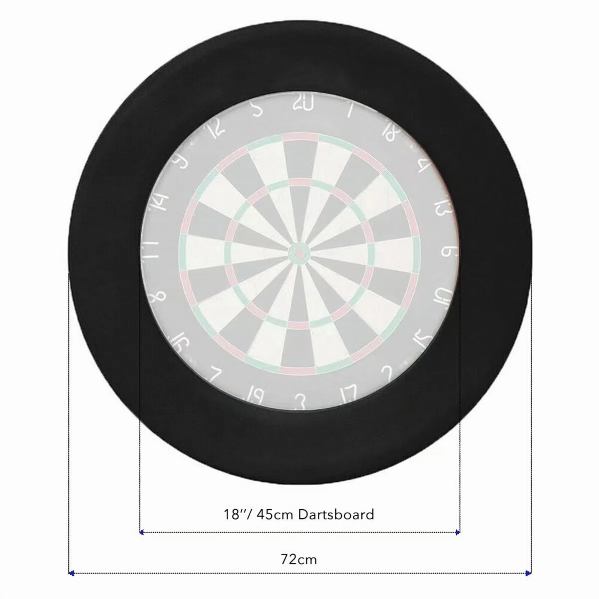 Anneau de protection murale en EVA pour cible de fléchettes APEXDART convient aux cibles de 45 cm d’épaisseur 1 pouce/2,5 cm 4 pièces